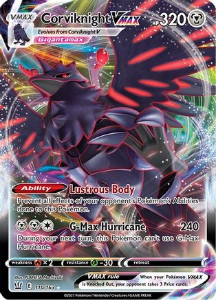 Corviknight VMAX 110/163 - Holofoil SWSH05 Battle Styles - Ultra Rare