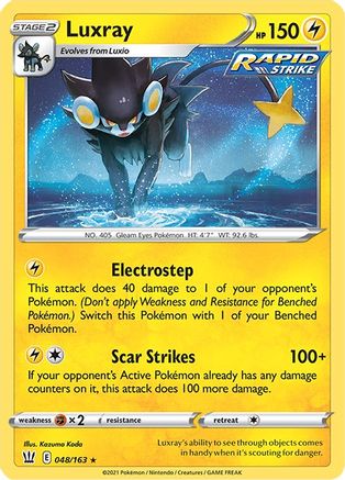 Luxray 048/163 - Reverse Holofoil SWSH05 Battle Styles - Holo Rare
