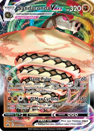 Sandaconda VMAX 090/198 - Holofoil SWSH06 Chilling Reign - Ultra Rare