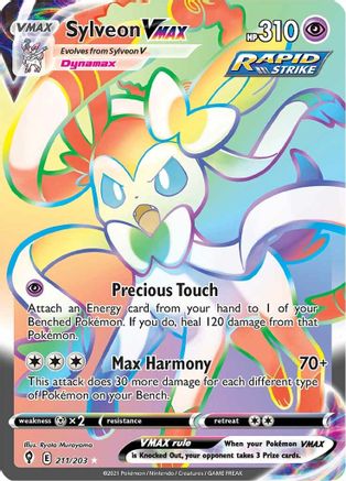 Sylveon VMAX (Secret) 211/203 - Holofoil SWSH07 Evolving Skies - Secret Rare