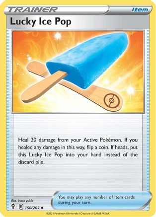 Lucky Ice Pop 150/203 SWSH07 Evolving Skies - Uncommon