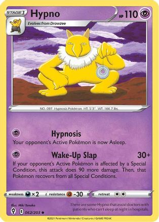 Hypno 062/203 SWSH07 Evolving Skies - Uncommon