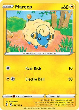Mareep 054/203 SWSH07 Evolving Skies - Common