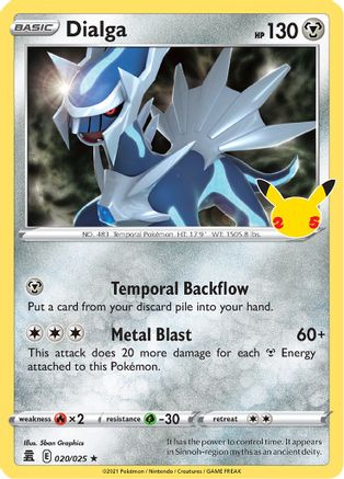 Dialga 020/025 - Holofoil Celebrations - Holo Rare