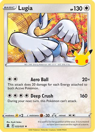 Lugia 022/025 - Holofoil Celebrations - Holo Rare