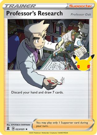 Professor's Research 023/025 - Holofoil Celebrations - Holo Rare