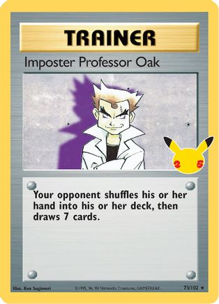 Imposter Professor Oak 073/102 - Holofoil Celebrations Classic Collection - Classic Collection