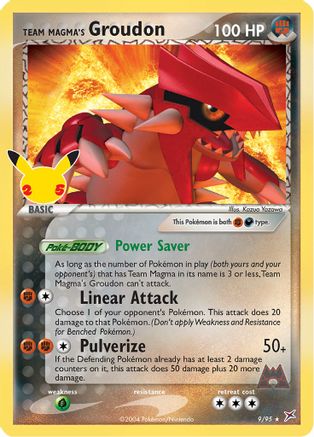Team Magma's Groudon 009/95 - Holofoil Celebrations Classic Collection - Classic Collection