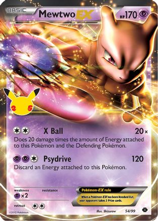 Mewtwo EX 054/99 - Holofoil Celebrations Classic Collection - Classic Collection