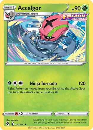 Accelgor 014/264 SWSH08 Fusion Strike - Rare