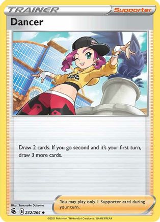 Dancer 232/264 - Reverse Holofoil SWSH08 Fusion Strike - Uncommon