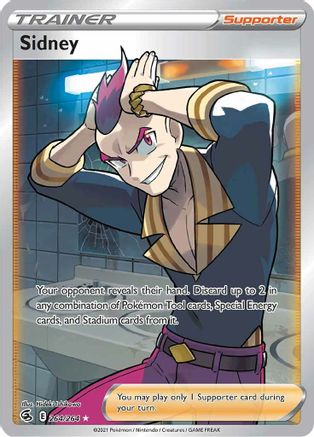 Sidney (Full Art) 264/264 - Holofoil SWSH08 Fusion Strike - Ultra Rare