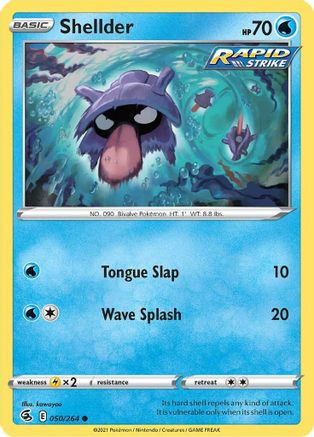 Shellder 050/264 SWSH08 Fusion Strike - Common