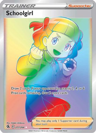 Schoolgirl (Secret) 277/264 - Holofoil SWSH08 Fusion Strike - Secret Rare