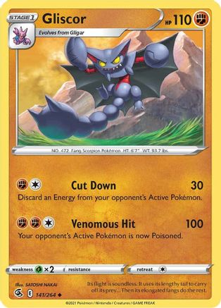 Gliscor 141/264 SWSH08 Fusion Strike - Uncommon