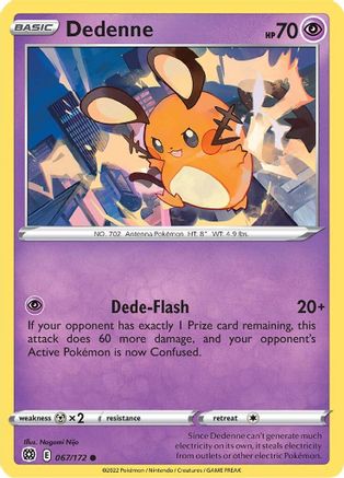 Dedenne 067/172 SWSH09 Brilliant Stars - Common