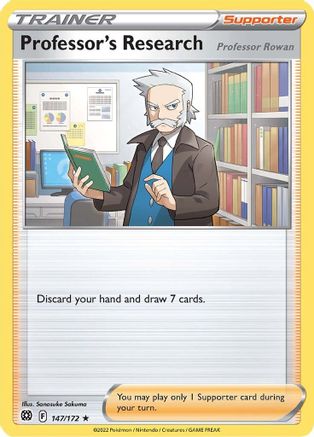 Professor's Research 147/172 - Holofoil SWSH09 Brilliant Stars - Holo Rare