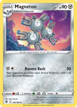 Magneton 106/189 - Reverse Holofoil SWSH10 Astral Radiance - Uncommon