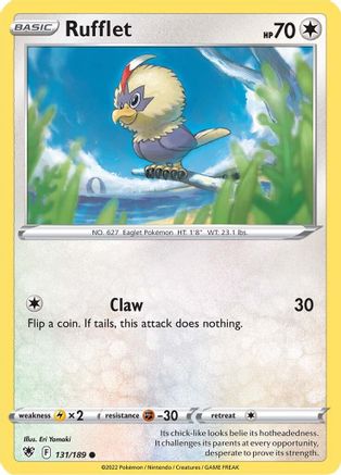 Rufflet 131/189 SWSH10 Astral Radiance - Common