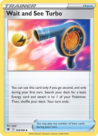 Wait and See Turbo 158/189 - Reverse Holofoil SWSH10 Astral Radiance - Uncommon