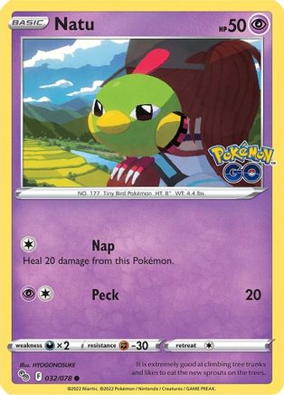 Natu 032/078 Pokemon GO - Common