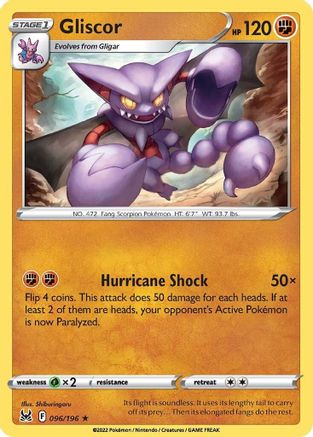 Gliscor 096/196 SWSH11 Lost Origin - Rare