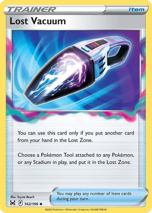 Lost Vacuum 162/196 - Reverse Holofoil SWSH11 Lost Origin - Uncommon