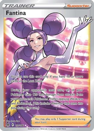 Fantina (Full Art) 191/196 - Holofoil SWSH11 Lost Origin - Ultra Rare