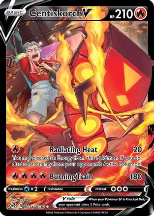 Centiskorch V TG14/TG30 - Holofoil SWSH11 Lost Origin Trainer Gallery - Ultra Rare