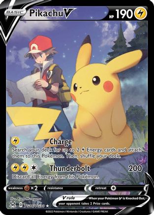 Pikachu V TG16/TG30 - Holofoil SWSH11 Lost Origin Trainer Gallery - Ultra Rare