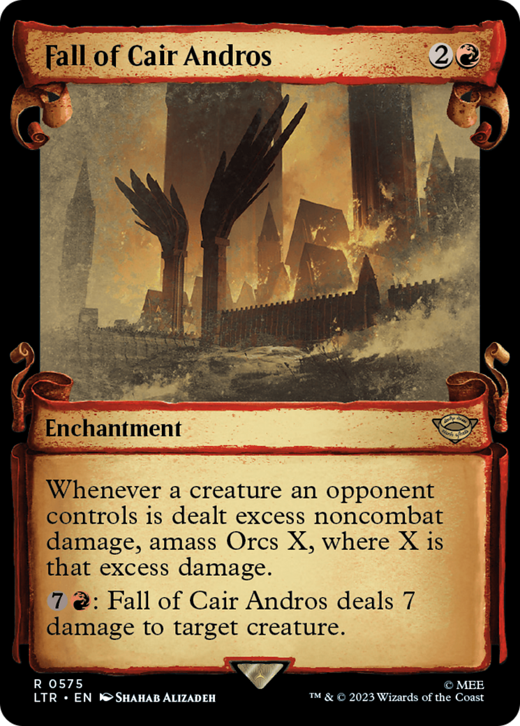 Fall of Cair Andros (Showcase Scrolls) (LTR-575) - The Lord of the Rings: Tales of Middle-earth: (Showcase) Foil