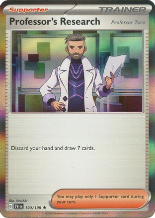 Professor's Research 190/198 - Reverse Holofoil SV01 Scarlet & Violet Base Set - Rare
