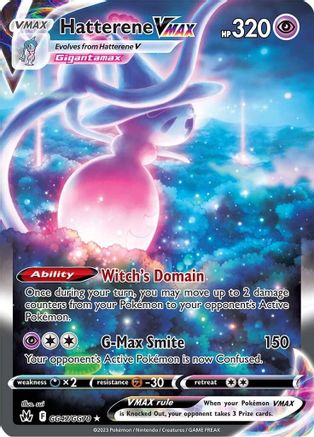 Hatterene VMAX GG47/GG70 - Holofoil Crown Zenith Galarian Gallery - Ultra Rare