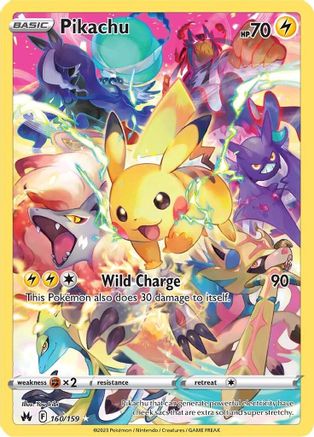 Pikachu (Secret) 160/159 - Holofoil Crown Zenith - Secret Rare