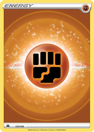 Fighting Energy (Texture Full Art) 157/159 - Holofoil Crown Zenith - Ultra Rare