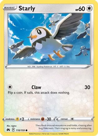 Starly 110/159 Crown Zenith - Common