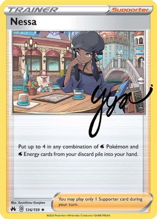 Nessa 136/159 - Holofoil Crown Zenith - Holo Rare