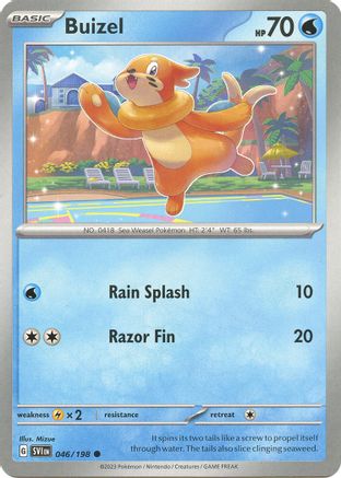 Buizel 046/198 - Reverse Holofoil SV01 Scarlet & Violet Base Set - Common