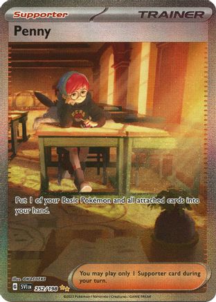 Penny 252/198 - Holofoil SV01 Scarlet & Violet Base Set - Special Illustration Rare