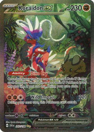 Koraidon ex 247/198 - Holofoil SV01 Scarlet & Violet Base Set - Special Illustration Rare