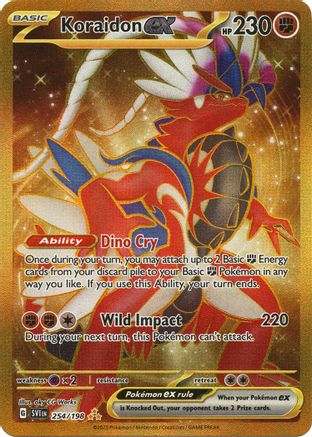Koraidon ex 254/198 - Holofoil SV01 Scarlet & Violet Base Set - Hyper Rare