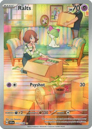 Ralts 211/198 - Holofoil SV01 Scarlet & Violet Base Set - Illustration Rare