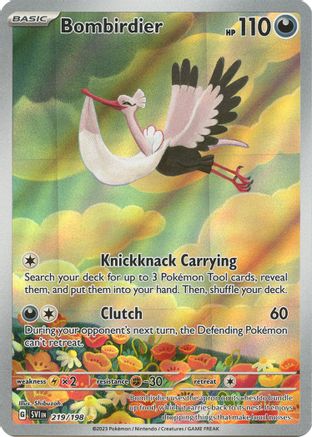 Bombirdier 219/198 - Holofoil SV01 Scarlet & Violet Base Set - Illustration Rare