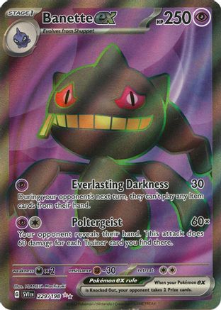 Banette ex 229/198 - Holofoil SV01 Scarlet & Violet Base Set - Ultra Rare