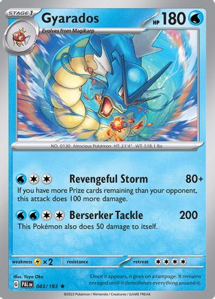 Gyarados 043/193 - Holofoil SV02 Paldea Evolved - Rare