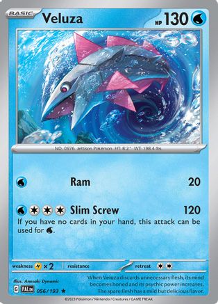 Veluza 056/193 - Reverse Holofoil SV02 Paldea Evolved - Rare