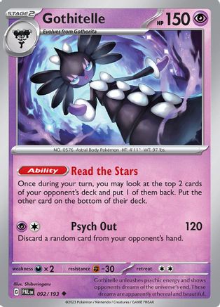 Gothitelle 092/193 SV02 Paldea Evolved - Uncommon