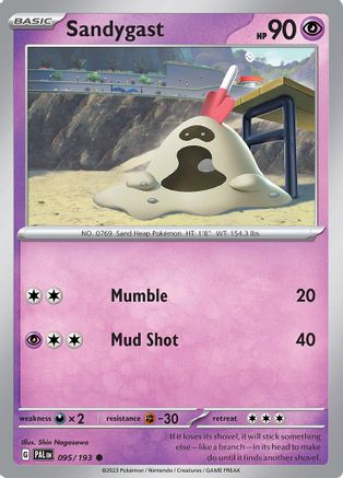 Sandygast 095/193 SV02 Paldea Evolved - Common