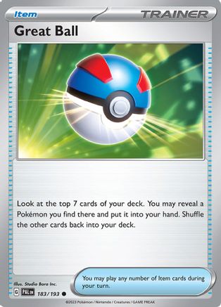 Great Ball 183/193 SV02 Paldea Evolved - Common