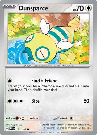 Dunsparce 156/193 SV02 Paldea Evolved - Common